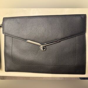 Botkier Valentina Black Leather clutch wristlet